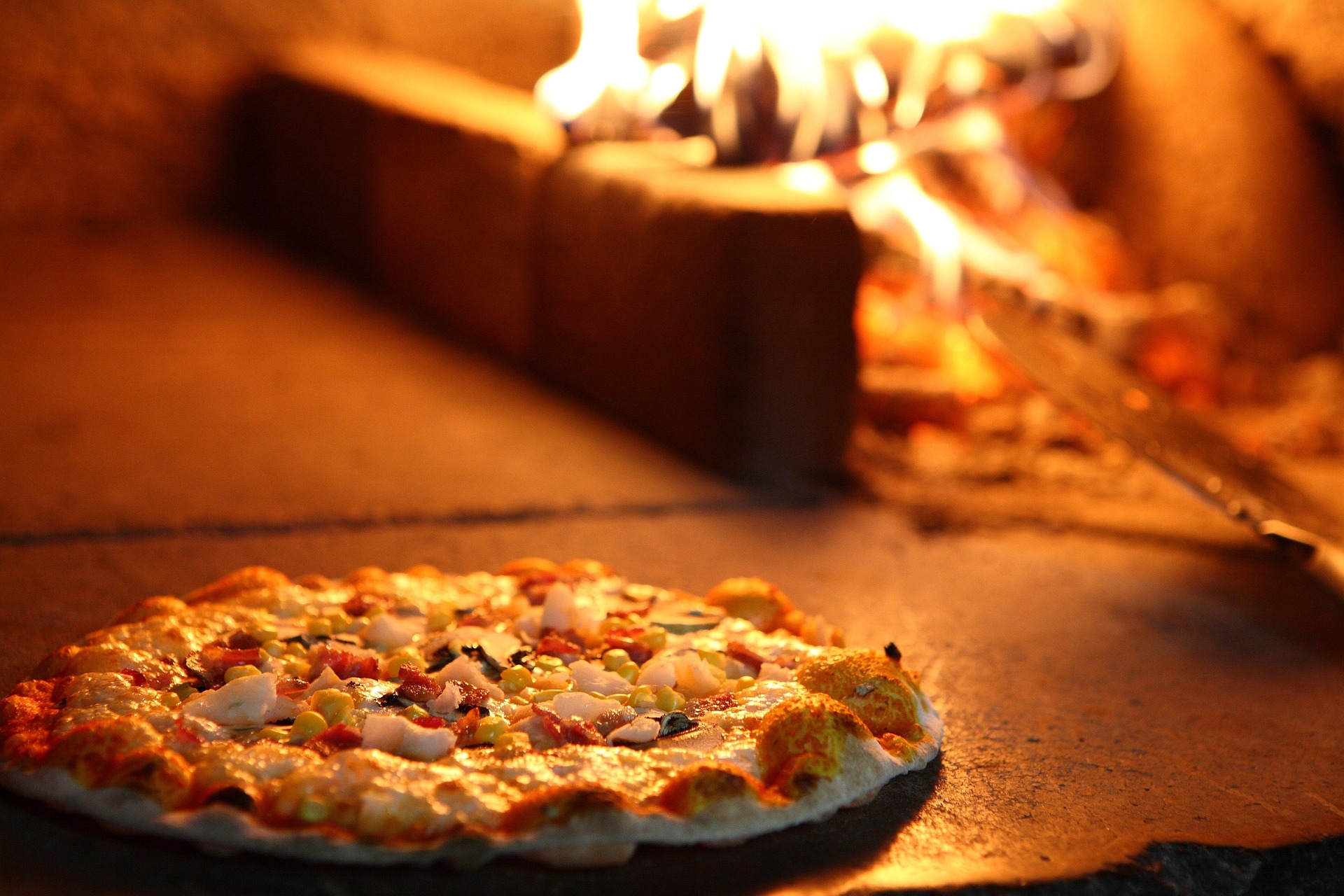 Pizzaofen im Restaurant